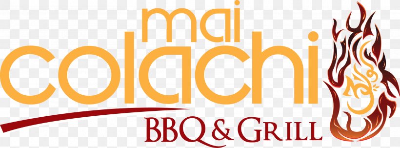 Logo Restaurant Mai Colachi BBQ & Grill Food Brand, PNG, 3333x1235px, Logo, Barbecue Restaurant, Brand, Flickr, Food Download Free