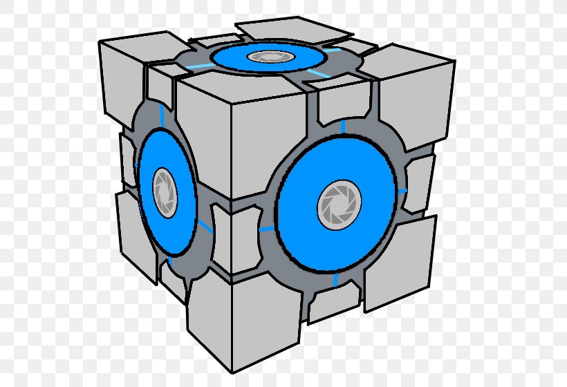 Portal 2 Aperture Laboratories Cube Giant Bomb, PNG, 565x560px, Portal 2, Aperture Laboratories, Area, Combination Puzzle, Cube Download Free