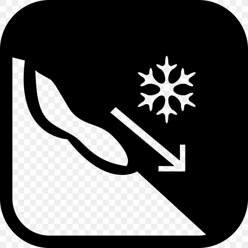 Avalanche Snowflake Download, PNG, 980x980px, Avalanche, Black, Black And White, Gratis, Landslide Download Free