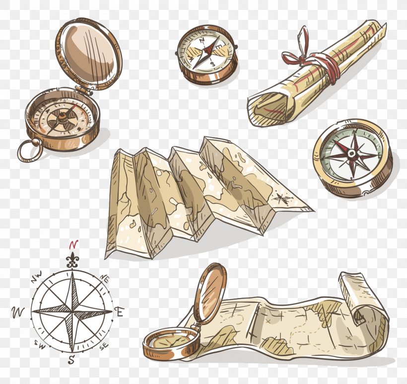 Compass Cardinal Direction Drawing Map, PNG, 1000x943px, Compass, Art, Brass, Cardinal Direction, Compass Rose Download Free