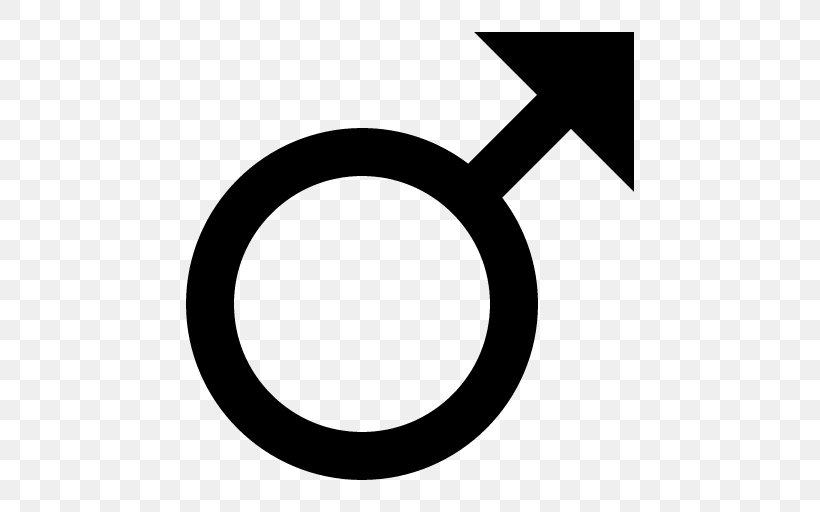 Gender Symbol Male, PNG, 512x512px, Gender Symbol, Black And White, Female, Gender, Male Download Free
