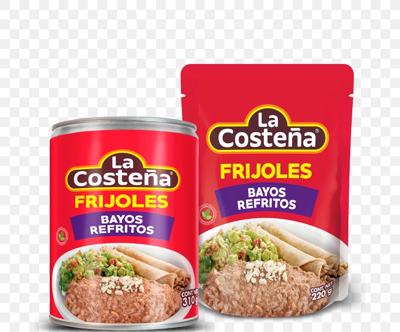 Refried Beans Frijoles Charros Mexican Cuisine Sauce La Costeña, PNG, 680x680px, Refried Beans, American Food, Brand, Chili Pepper, Chipotle Download Free