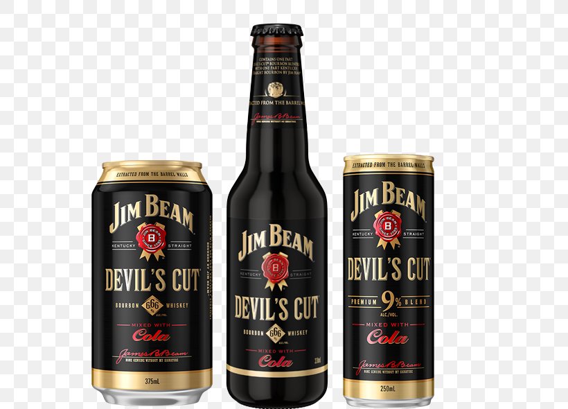 Bourbon Whiskey Fizzy Drinks Jim Beam White Label Devil's Cut, PNG, 590x590px, Bourbon Whiskey, Alcoholic Beverage, Alcopop, Beer, Beer Bottle Download Free