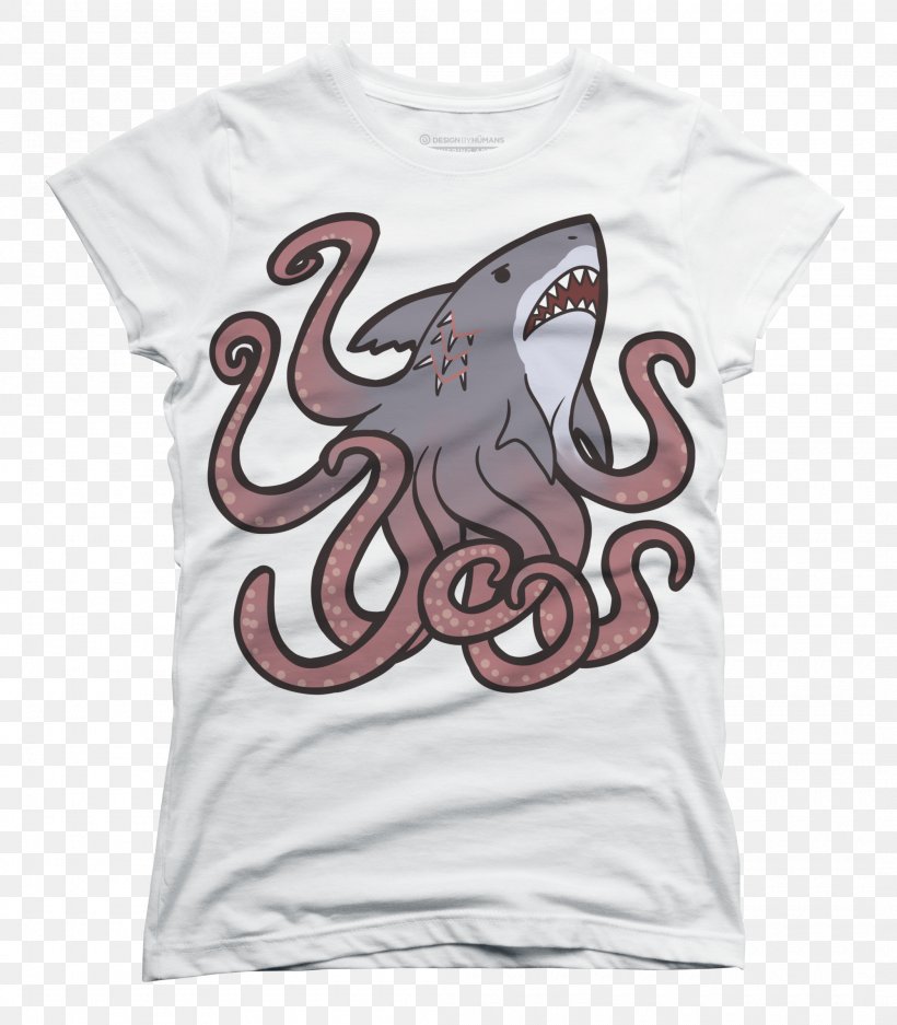 T-shirt Octopus Shark Television Film, PNG, 2100x2400px, Tshirt, Active Shirt, Art, Brand, Cephalopod Download Free