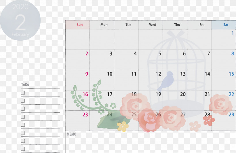 Text Pink Paper Product Petal, PNG, 3000x1943px, 2020 Calendar, February 2020 Calendar, February 2020 Printable Calendar, Paint, Paper Product Download Free