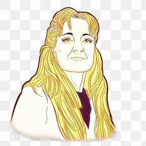 Selfportrait Line Art - Woman Hair PNG
