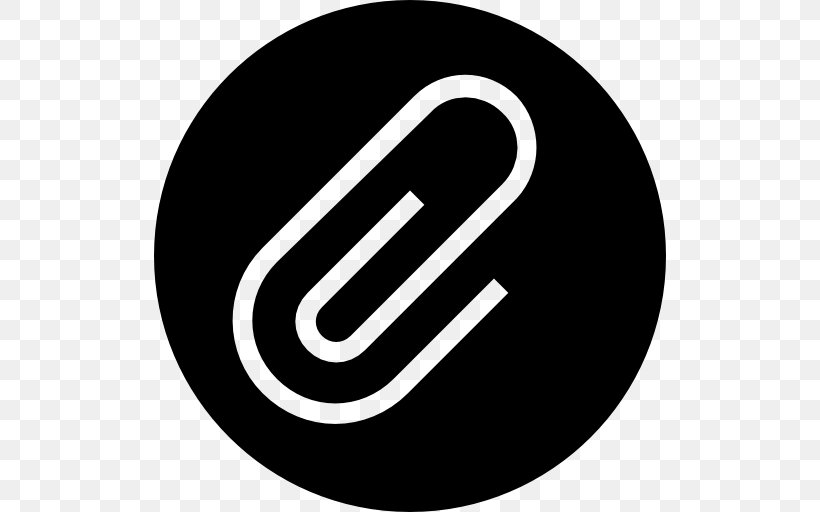 Paper Clip Button Symbol, PNG, 512x512px, Paper, Black And White, Bookmark, Brand, Button Download Free
