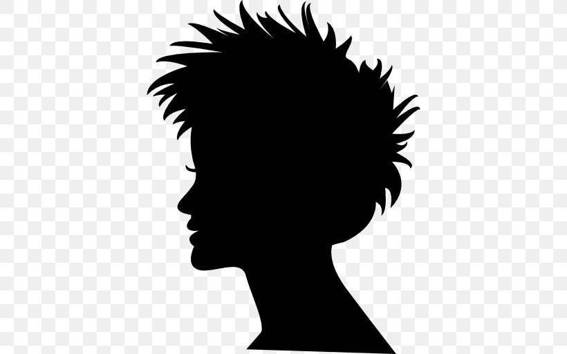 Hair Silhouette Woman, PNG, 512x512px, Hair, Afrotextured Hair, Beauty Parlour, Black, Black And White Download Free