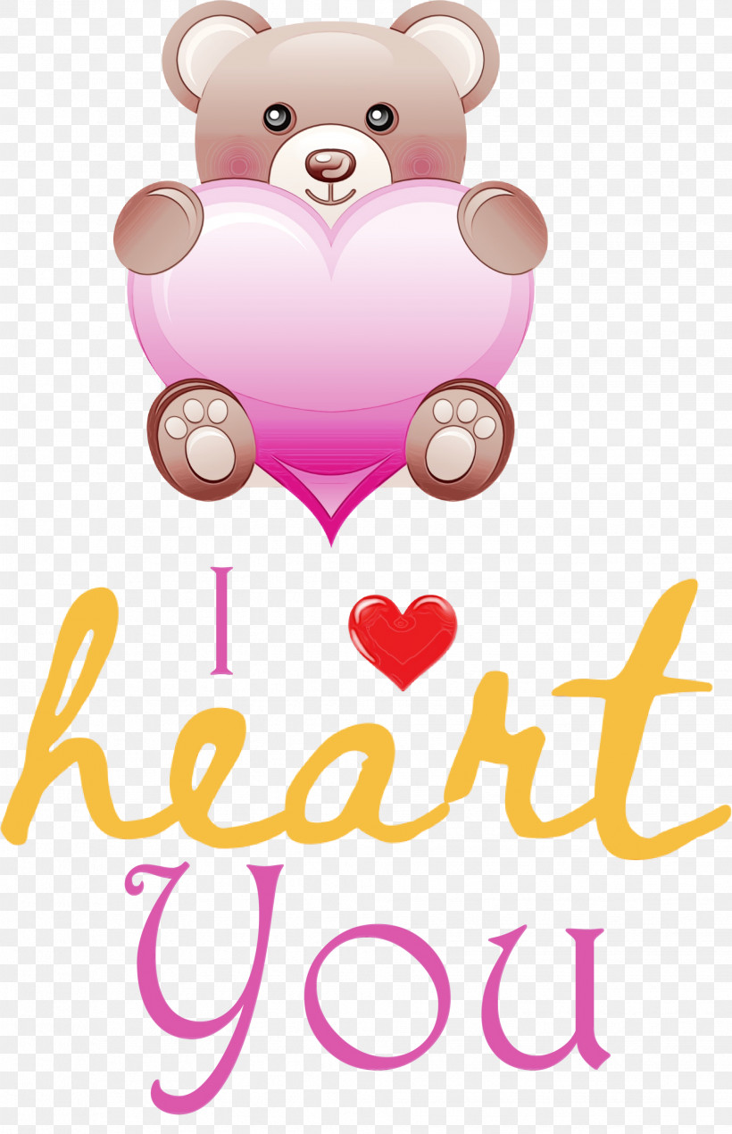 Teddy Bear, PNG, 1937x3000px, I Heart You, Bears, Biology, Cartoon, Love Download Free