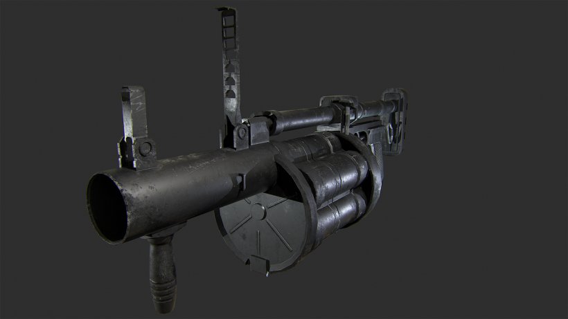 Weapon Firearm RG-6 Grenade Launcher, PNG, 1280x720px, Weapon, Artstation, Black And White, Firearm, Gmail Download Free
