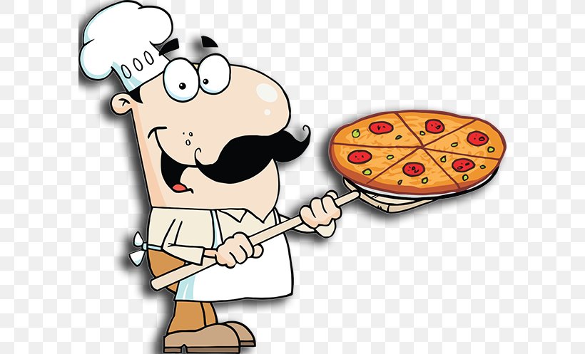 Pizza Delivery Italian Cuisine Chef Clip Art, PNG, 600x497px, Pizza, Cartoon, Chef, Cook, Finger Download Free