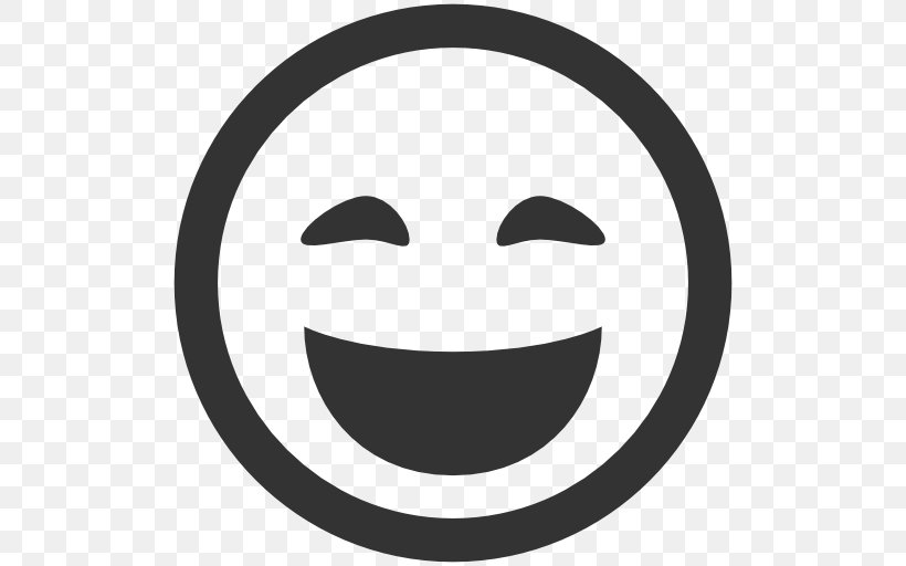 Emoticon Smiley, PNG, 512x512px, Emoticon, Avatar, Black And White, Face, Facial Expression Download Free