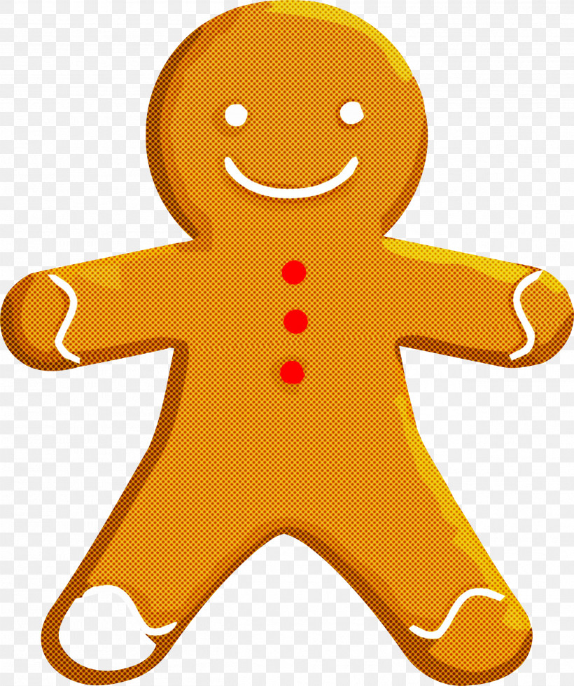 Gingerbread Christmas Ornament, PNG, 2511x3000px, Gingerbread, Cartoon, Christmas Ornament, Material Property, Yellow Download Free