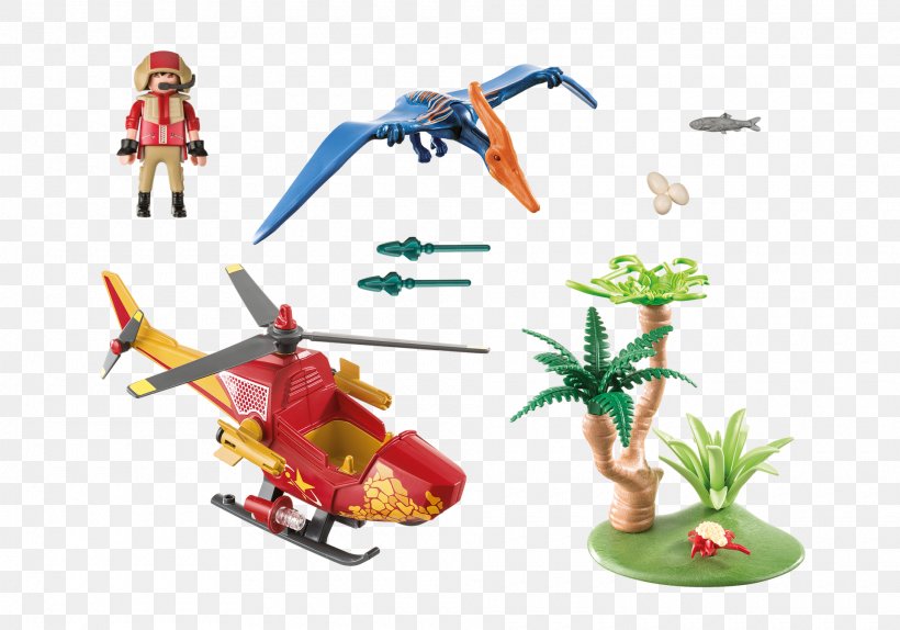 Playmobil Helicopter With Pterosaur 9430 Adventure Copter With Pterodactyl Clementoni Baby Il Mio Primo Playmobil Explorer Vehicle With Stegosaurus 9432, PNG, 1920x1344px, Playmobil, Action Figure, Animal Figure, Brand, Dinosaur Download Free