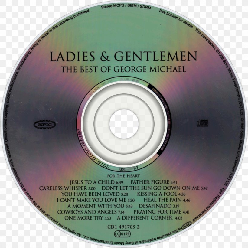 Compact Disc Ladies & Gentlemen: The Best Of George Michael Album Twenty Five Gentleman, PNG, 1000x1000px, Watercolor, Cartoon, Flower, Frame, Heart Download Free