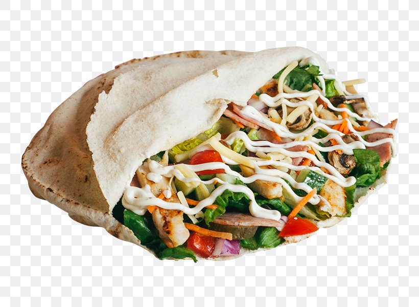 Korean Taco Pita Caesar Salad Wrap Falafel, PNG, 800x600px, Korean Taco, American Food, Caesar Salad, Chicken As Food, Cuisine Download Free