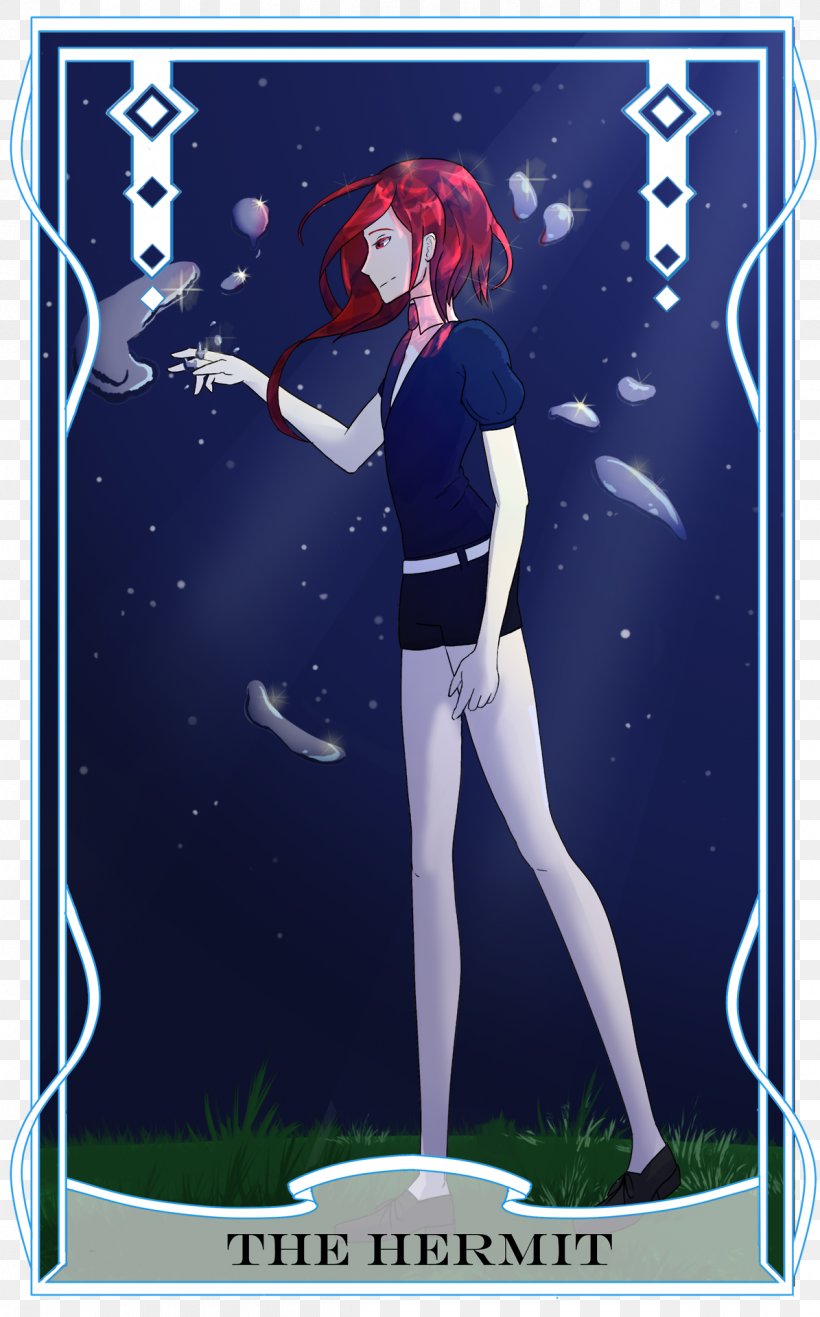Tarot Solitude Land Of The Lustrous Playing Card Loneliness, PNG, 1195x1920px, Watercolor, Cartoon, Flower, Frame, Heart Download Free