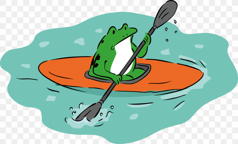 Chōjū-jinbutsu-giga Frogs Ukiyo-e Cartoon Canoe, PNG, 3000x1820px, Frog, Boat, Canoe, Cartoon, Cartoon Frog Download Free