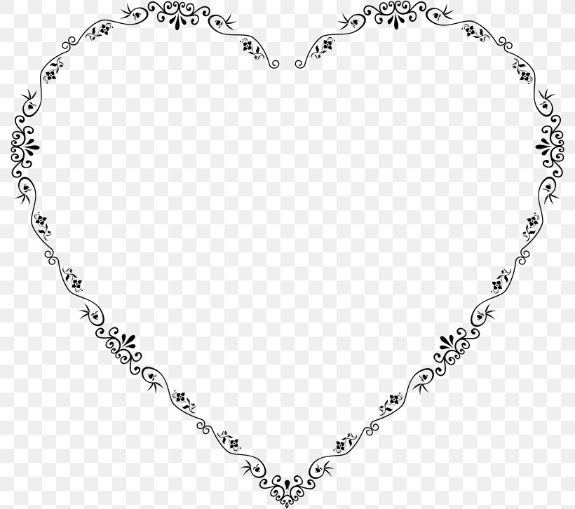 Heart Clip Art, PNG, 790x726px, Heart, Anklet, Art, Black And White, Body Jewelry Download Free