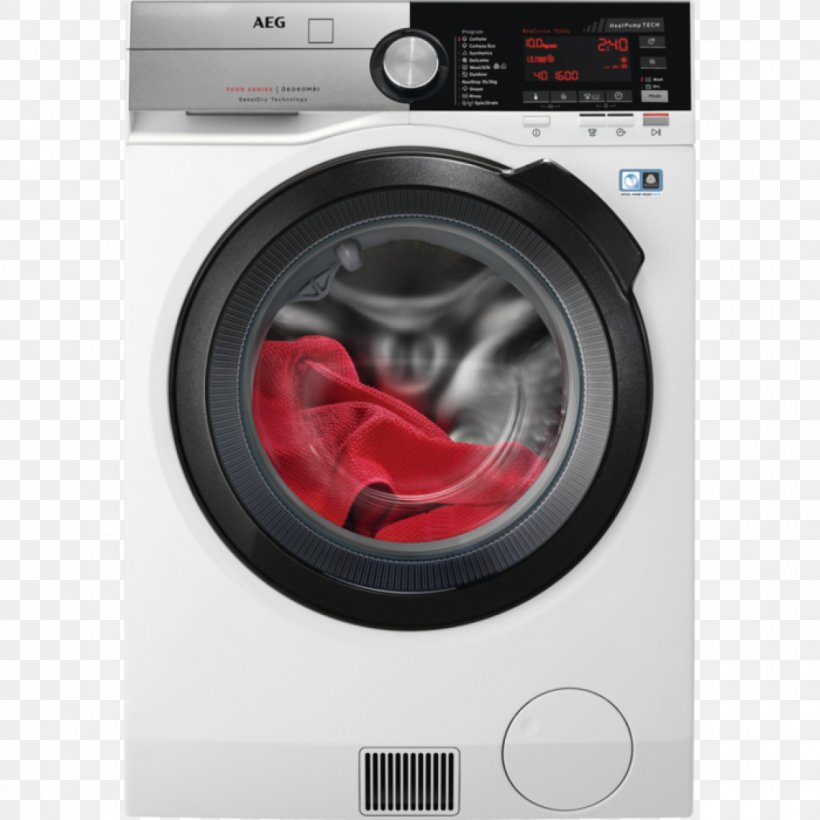 Washing Machines Clothes Dryer AEG Combo Washer Dryer Major Appliance, PNG, 1200x1200px, Washing Machines, Aeg, Clothes Dryer, Combo Washer Dryer, Delivery Download Free