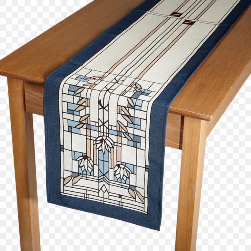 Rennie Rose Frank Lloyd Wright Waterlilies Tapestry Table Runner Product Design Angle, PNG, 1000x1000px, Frank Lloyd Wright, Furniture, Table, Wood Download Free