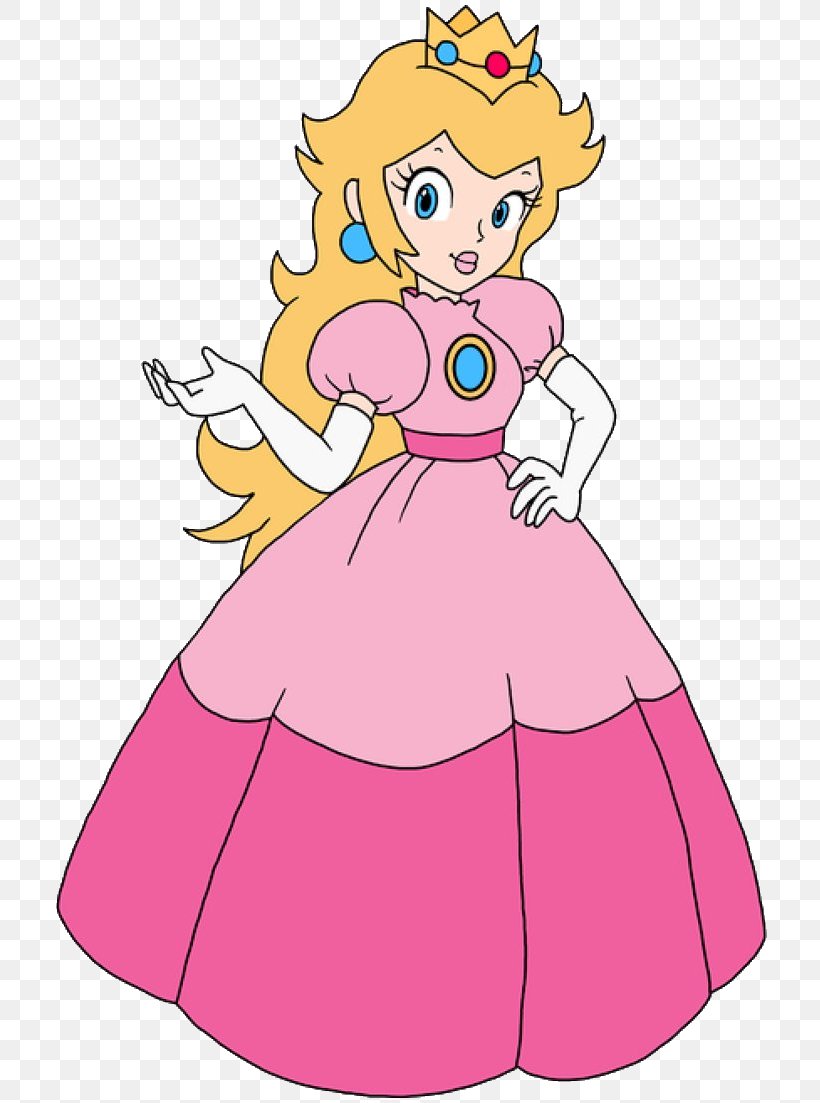 Super Princess Peach Super Mario Bros. Princess Daisy, PNG, 725x1103px, Princess Peach, Art, Artwork, Clothing, Costume Download Free
