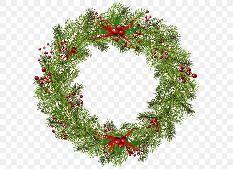 Christmas Ornament Wreath Clip Art, PNG, 600x595px, Christmas, Branch, Cardmaking, Christmas Card, Christmas Decoration Download Free