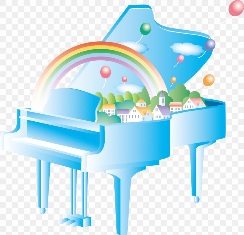 Piano Rainbow Illustration, PNG, 1610x1553px, Piano, Cartoon, Gratis, Musical Instrument, Percussion Download Free