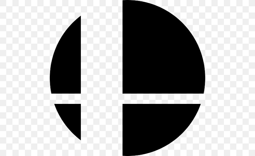 Super Smash Bros. For Nintendo 3DS And Wii U Super Smash Bros. Brawl Super Smash Bros. Melee Video Game, PNG, 500x500px, Super Smash Bros Brawl, Bandai Namco Entertainment, Black, Black And White, Brand Download Free