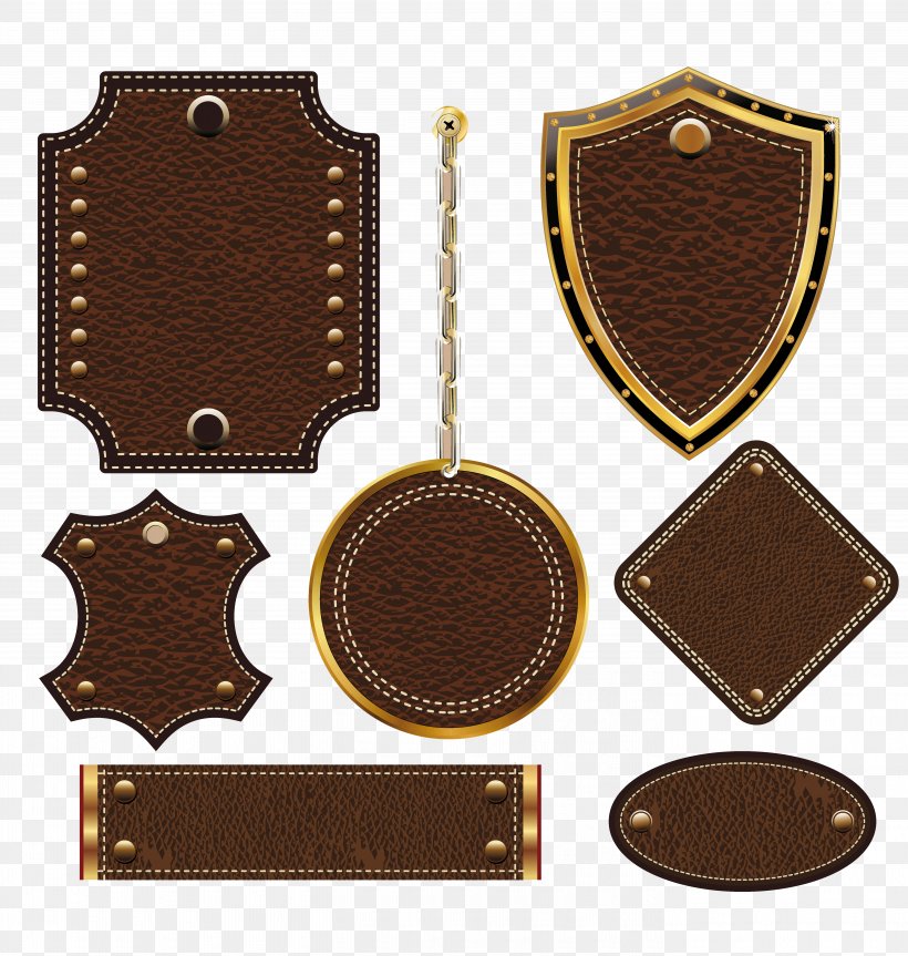 Clip Art, PNG, 5610x5906px, Leather, Brown, Digital Image, Label, Texture Mapping Download Free