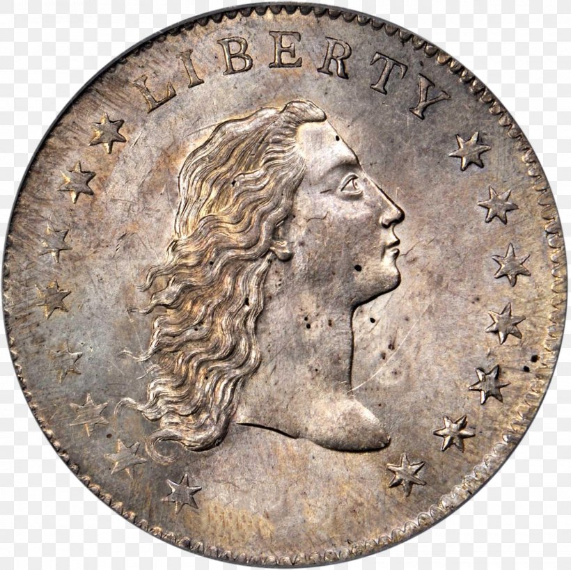 Dollar Coin Flowing Hair Dollar Silver United States Dollar, PNG, 1600x1600px, Coin, Artifact, Coin Collecting, Currency, Dollar Coin Download Free