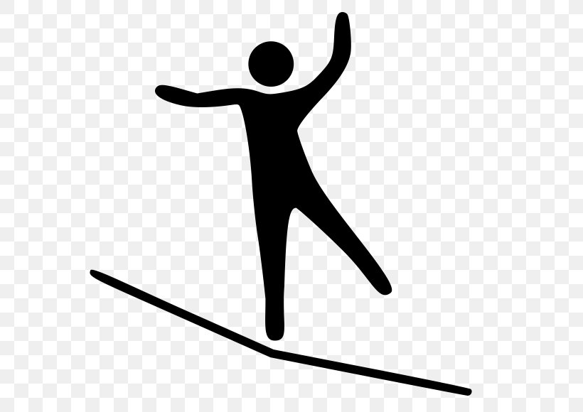 Tightrope Walking Sense Of Balance Slacklining, PNG, 637x580px, Tightrope Walking, Area, Athlete, Balance, Black And White Download Free