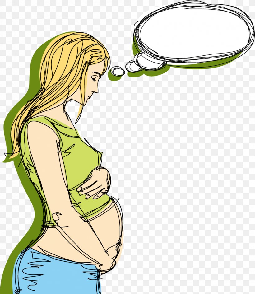 Cartoon Pregnancy Illustration, PNG, 1008x1162px, Watercolor, Cartoon, Flower, Frame, Heart Download Free