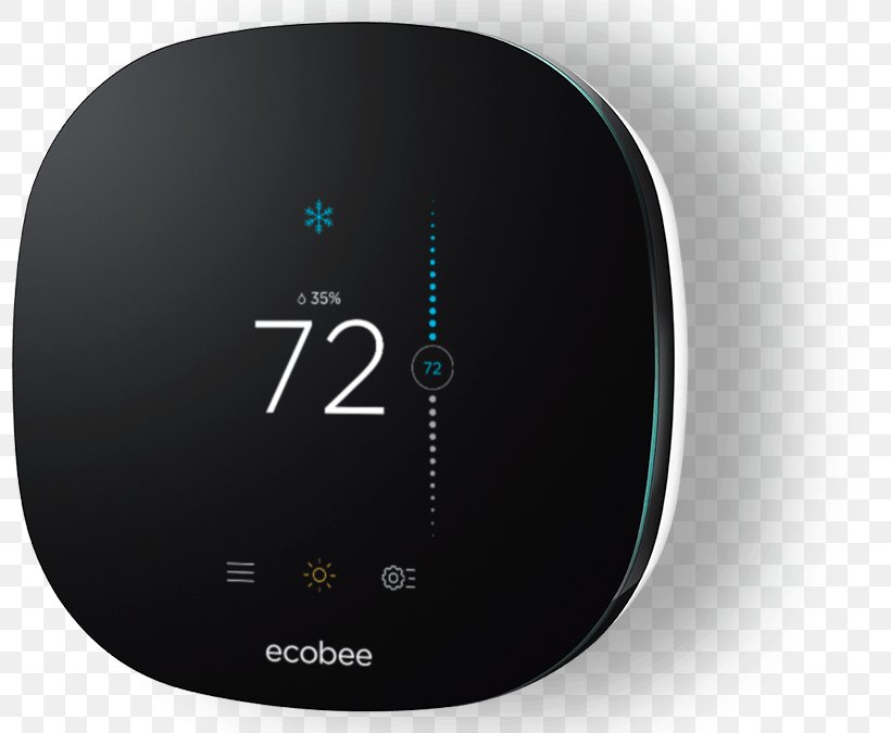 Ecobee Ecobee3 Lite Smart Thermostat, PNG, 800x675px, Ecobee Ecobee3 Lite, Air Conditioning, Brand, Ecobee, Ecobee Ecobee3 Download Free