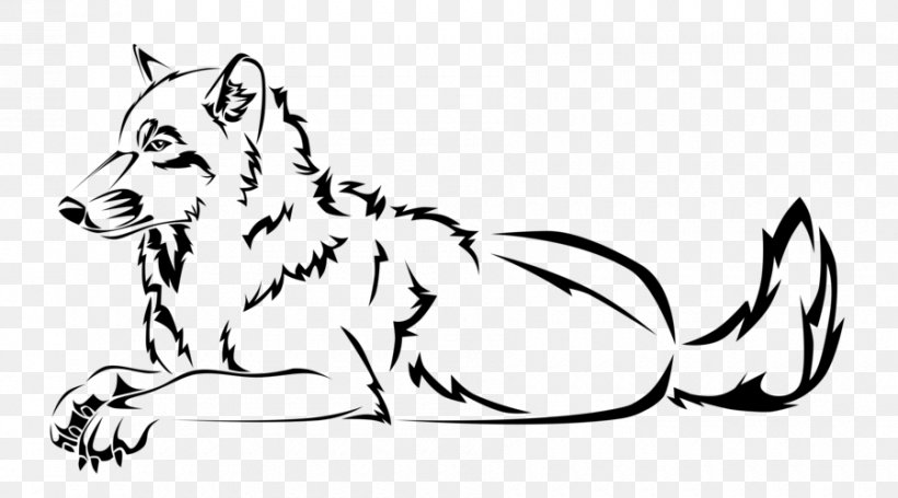 Dog Whiskers Wolf Walking Red Fox Tattoo, PNG, 900x500px, Dog, Artwork, Black, Black And White, Carnivoran Download Free