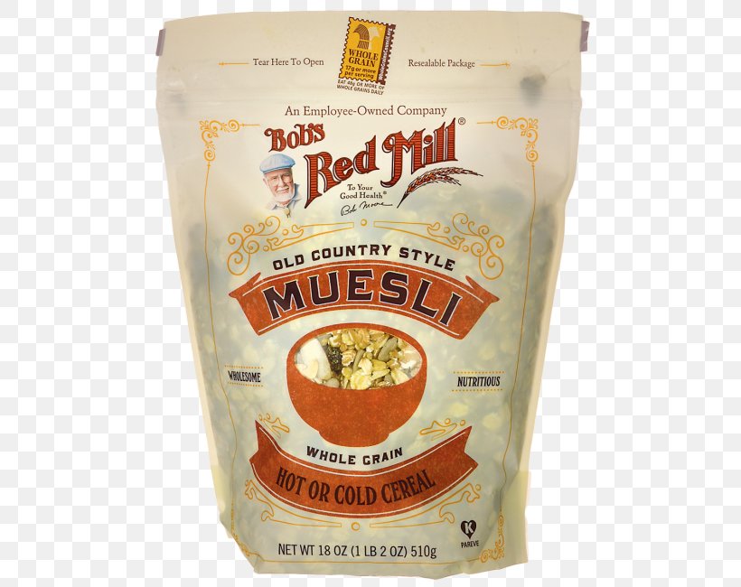 Muesli Breakfast Cereal Bob's Red Mill Whole Grain, PNG, 650x650px, Muesli, Breakfast Cereal, Cereal, Cheerios, Commodity Download Free