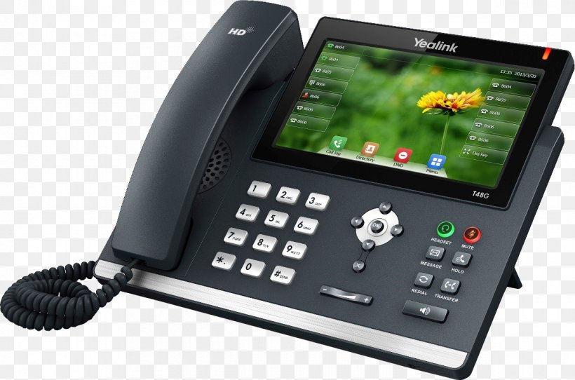 VoIP Phone Telephone Yealink SIP-T48G 3CX Phone System Media Phone, PNG, 1190x787px, 3cx Phone System, Voip Phone, Business Telephone System, Communication, Corded Phone Download Free
