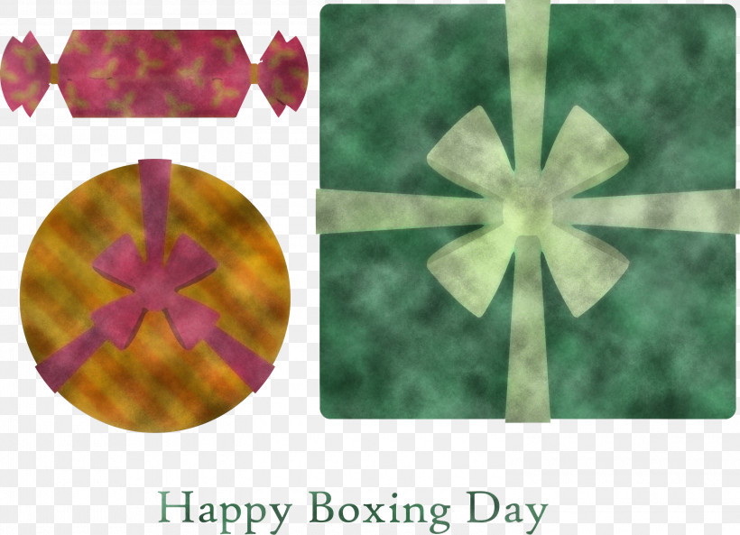 Happy Boxing Day Boxing Day, PNG, 3000x2173px, Happy Boxing Day, Boxing Day, Green, Pink, Purple Download Free