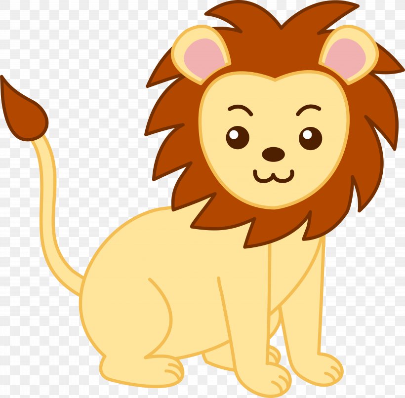 frightened lion clipart