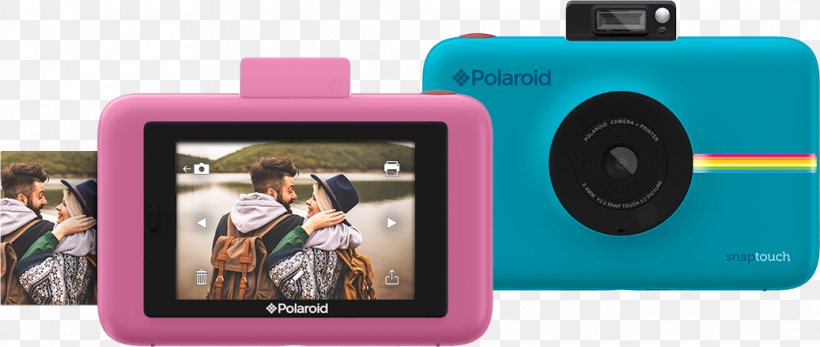 Polaroid Snap Touch Instant Camera Polaroid Corporation Photography, PNG, 1037x439px, Polaroid Snap, Camera, Camera Lens, Cameras Optics, Digital Camera Download Free