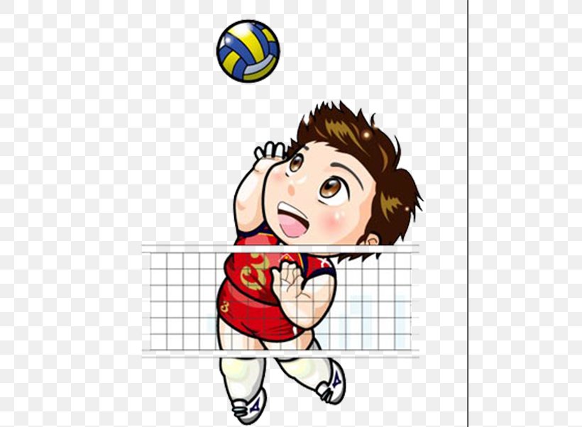 China Womens National Volleyball Team Cartoon Comics, PNG, 500x602px, Volleyball, Area, Art, Ball, Boy Download Free