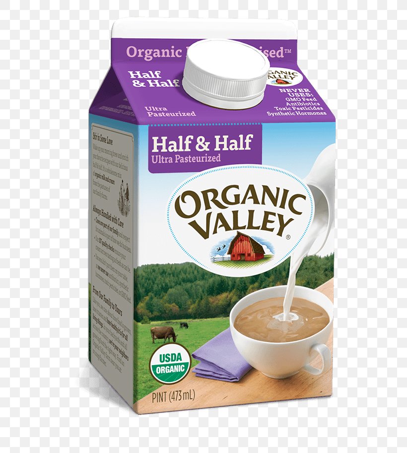 Cream Organic Food Milk Hood Half And Half Organic Valley Png 608x912px Cream Dairy Products Flavor