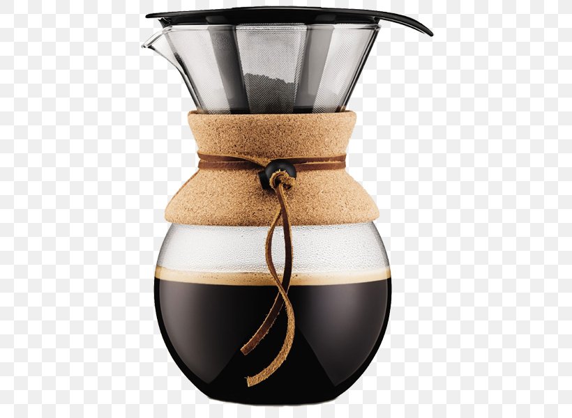 Coffeemaker Bodum Pour Over 34 OZ French Presses, PNG, 443x600px, Coffee, Bodum, Bodum Pour Over 34 Oz, Brewed Coffee, Carafe Download Free