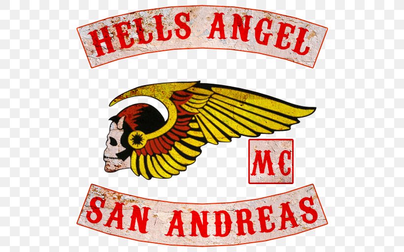 Grand Theft Auto V Grand Theft Auto: San Andreas Hells Angels San Fierro Emblem, PNG, 512x512px, Grand Theft Auto V, Area, Artwork, Banner, Brand Download Free