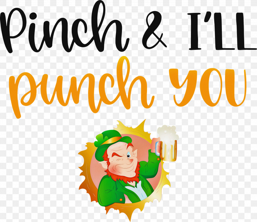 Pinch Punch St Patricks Day, PNG, 3000x2594px, Pinch, Behavior, Cartoon, Character, Happiness Download Free