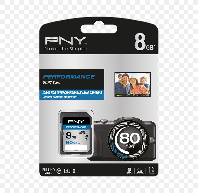 Flash Memory Cards SDHC Secure Digital PNY Technologies Computer Data Storage, PNG, 800x800px, Flash Memory Cards, Camera, Computer Data Storage, Digital Cameras, Digital Slr Download Free
