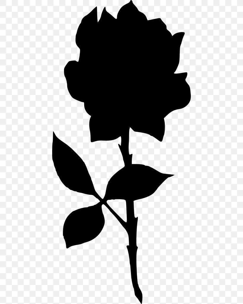 Clip Art Image Vector Graphics Silhouette, PNG, 468x1024px, Silhouette, Black, Blackandwhite, Botany, Flower Download Free
