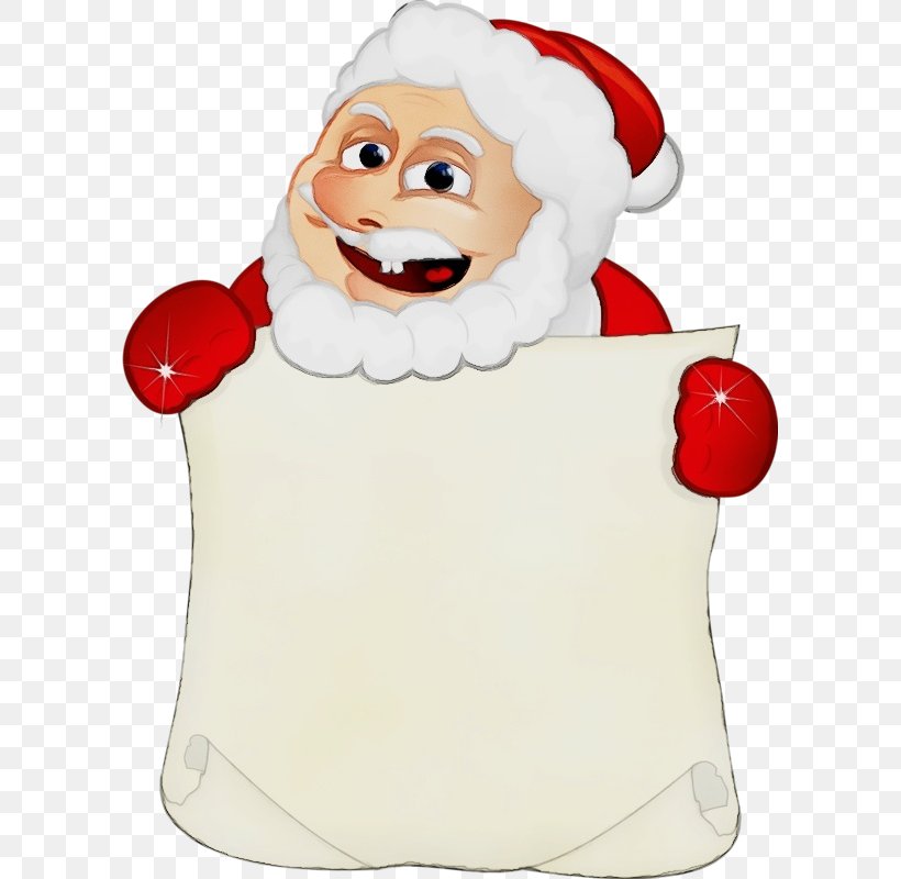 Santa Claus Cartoon, PNG, 597x800px, Watercolor, Cartoon, Christmas, Christmas Ornament, Finger Download Free