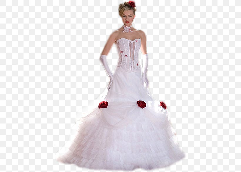 Wedding Dress Ball Gown Woman Bride, PNG, 450x585px, Watercolor, Cartoon, Flower, Frame, Heart Download Free