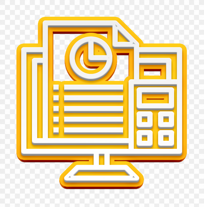 System Icon Accounting Icon Digital Service Icon, PNG, 1216x1238px, System Icon, Accounting Icon, Digital Service Icon, Line, Yellow Download Free